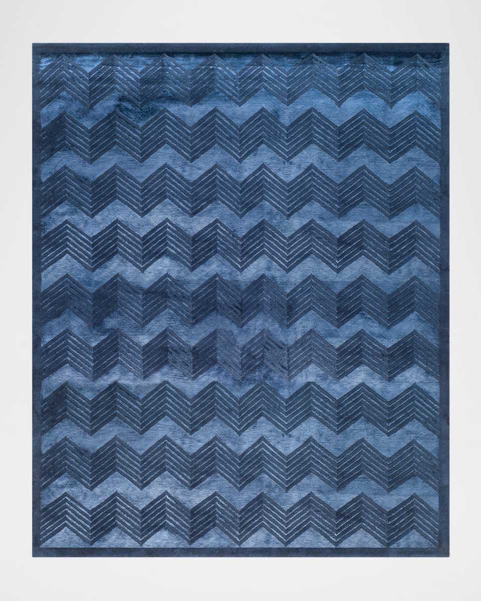 Monroe Chevron Hand Knotted Rug